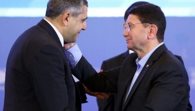 Zurab Pololikashvili y Taleb Rifai.