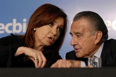 Eurnekian, junto con Cristina Kirchner.