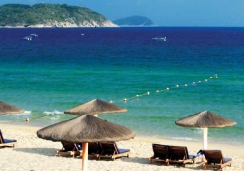 Una de las playas de la isla de Hainan, China.