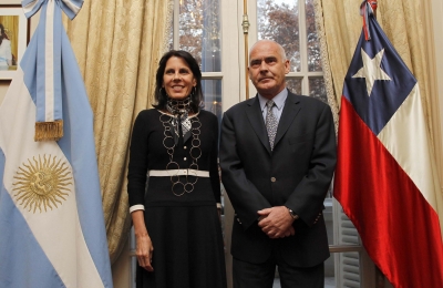 Subsecretaria de Turismo, Jacqueline Plass; Ministro de Turismo de Argentina  Enrique Meyer