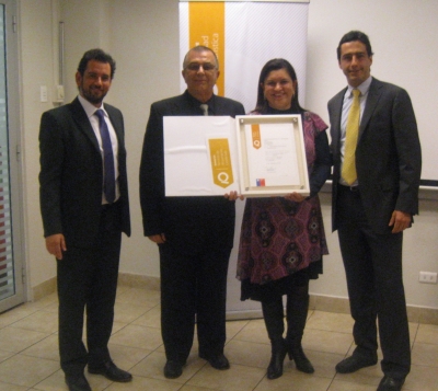   Nicolás Blanco, Director Sernatur Región Metropolitana, David Andres Buero Falero  y Sandra Restrepo Garay (La Dehesa House) Daniel Pardo Director Nacional de SERNATUR.