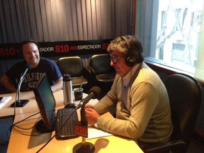 Alejandro "Pipo" Spera y Sergio Antonio Herrera en estudios el domingo 27.