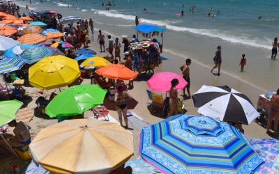 Las playas de Florianopolis, repletas de argentinos.