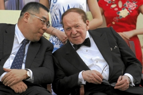 Sheldon Adelson, en su casino de Macao.