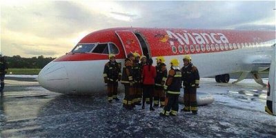 Magistral maniobra de piloto de Avianca en aterrizaje de panza