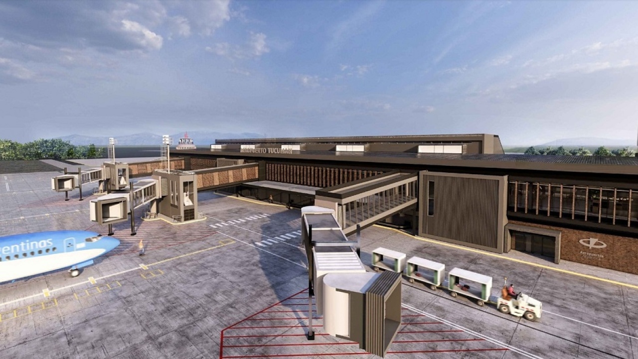 Aeropuerto de Tucumán - Render - Terminal de pasajeros - Lado aire