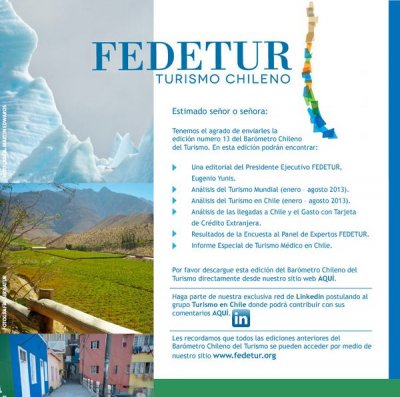 Bar&oacute;metro del Turismo Chileno: una joya &eacute;tica y un ejemplo