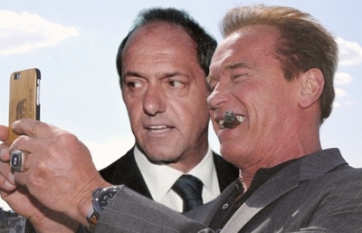 Seg&uacute;n Scioli, a Macri lo asesora Schwarzenegger...