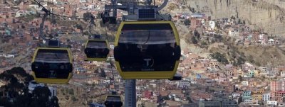El telef&eacute;rico urbano m&aacute;s alto del mundo se encuentra en La Paz