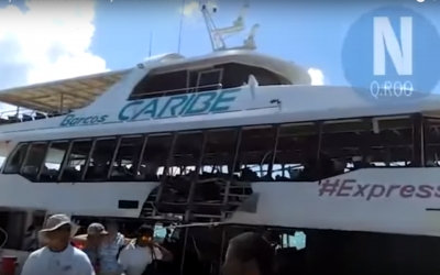 25 heridos en explosi&oacute;n de Ferry en Playa del Carmen, M&eacute;xico