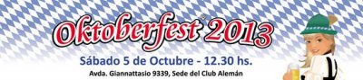 Agéndensen: Oktoberfest 2013 el 5 de octubre en Montevideo