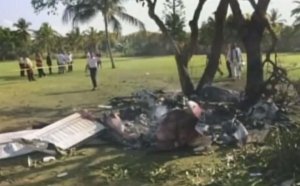 Mueren siete personas al caer avioneta en Rep&uacute;blica Dominicana