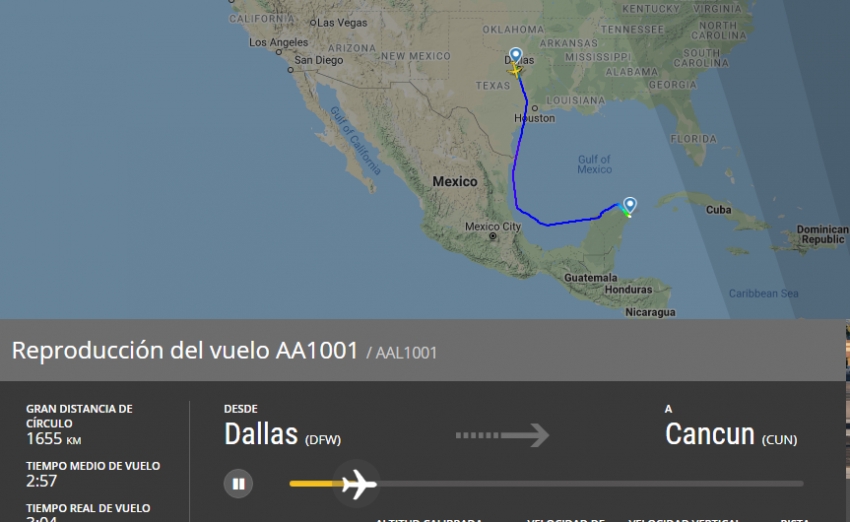 American Airlines opera vuelos hacia Canc&uacute;n sin balsas de emergencia