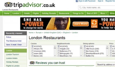 TripAdvisor retira su eslogan “críticas en las que puedes confiar”