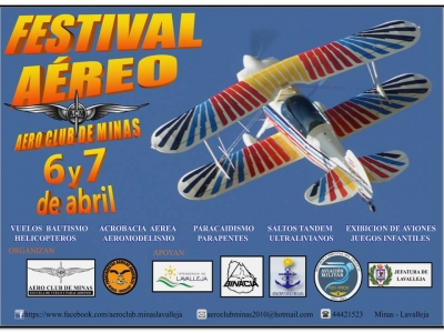 Festival Aéreo en Minas el 6 y 7 de abril