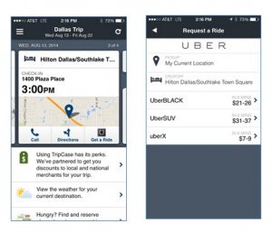 TripCase y Uber colaboran para ofrecer m&aacute;s servicios de viajes a trav&eacute;s de tecnolog&iacute;as m&oacute;viles