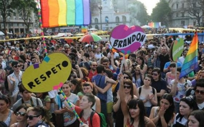 Marcha del orgullo en Buenos Aires.