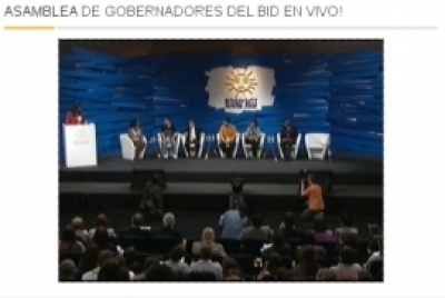 Vea en vivo la Asamblea de Gobernadores del BID