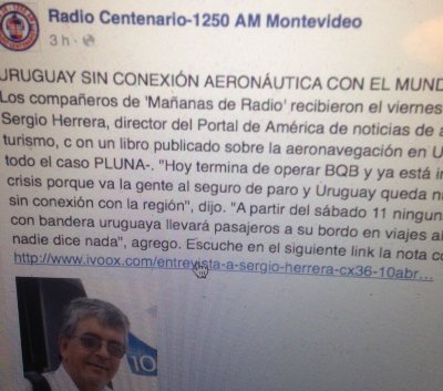 Herrera en CX 36: &quot;A Alas Uruguay hay que blindarla&quot;