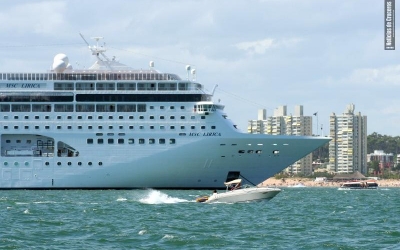 El MSC Lirica, el buque de la naviera de los Aponte que se encuentra operando para el mercado Chino.