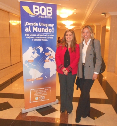 Claudia Fuentes, Gerente Comercial de BQB; Evelina Pietra, Gerente de Ventas de BQB.