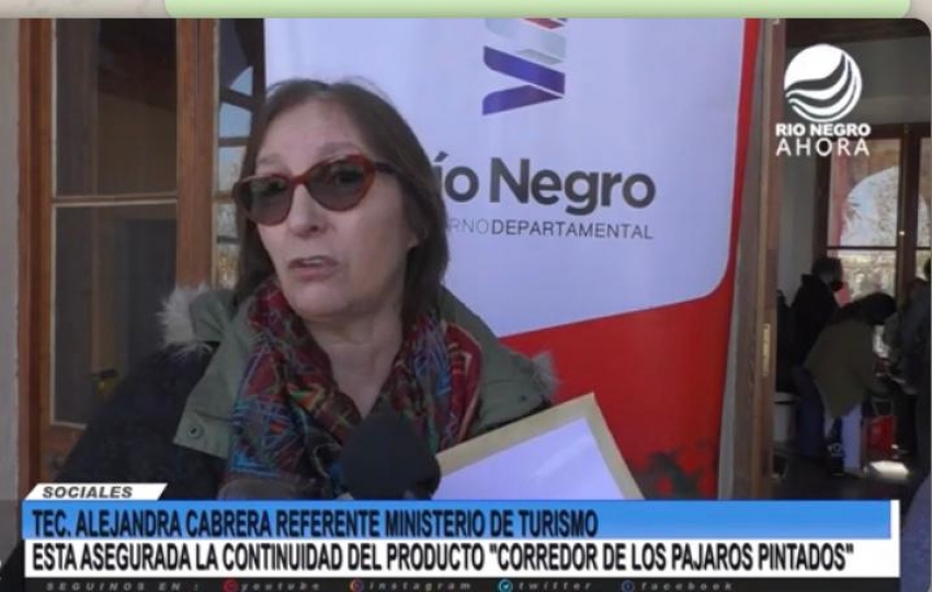 Funcionaria del Mintur en Río Negro:&quot;seguiremos trabajando con el producto Corredor de los pájaros pintados, un destino consolidado&quot;