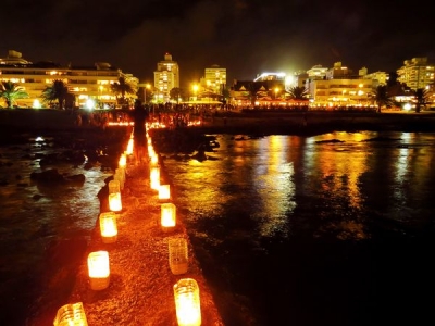 El Muelle de Mailhos iluminó Punta del Este