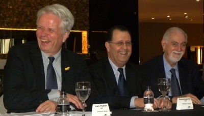 Lars Thykier, Antonio Azevedo y Leonel Rossi
