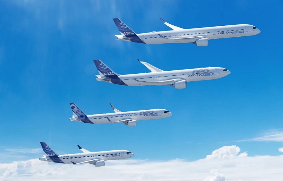 Airbus entrega 25 aviones en enero, cinco menos que en el mismo mes de 2024