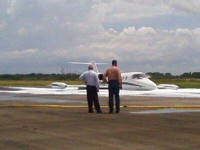Aterrizaje de emergencia de un Lear Jet en Tocumen