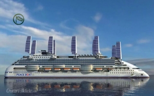 Barco de cruceros con velas solares en 2020, as&iacute; es el Ecoship