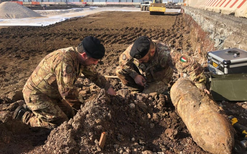 Cerrado varias horas un aeropuerto de Roma tras ser halladas varias bombas de la Segunda Guerra Mundial