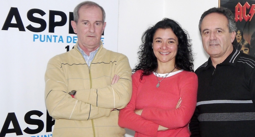 Ricardo Almada, Karina Olivera y Jorge Méndez.