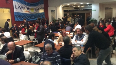 Solidaridad de sindicatos uruguayos con funcionarios de LATAM Argentina