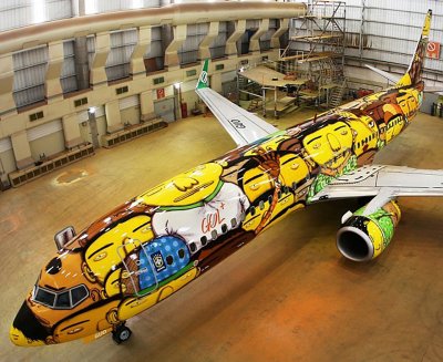 El avi&oacute;n que usar&aacute; la selecci&oacute;n brasile&ntilde;a en el Mundial