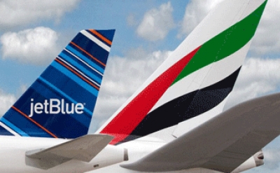 Emirates llega al Caribe en c&oacute;digo compartido con JetBlue
