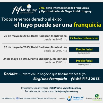 7ma. Feria Internacional de Franquicias del 22 al 24 de mayo