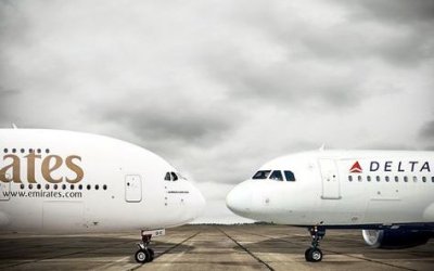 Batalla de United, American y Delta vs. Emirates, Qatar y Etihad