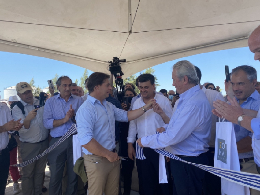 Lacalle Pou en inauguraci&oacute;n de obras en Nueva Palmira.