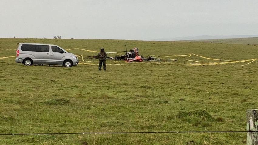 Se accident&oacute; en Rocha helic&oacute;ptero que trasladaba vacunas de Pfizer