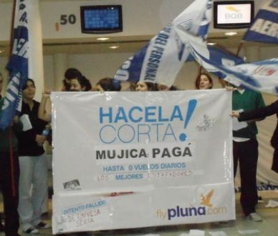 Los funcionarios de Pluna Argentina ignorados