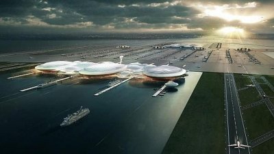 London Britannia Airport, un aeropuerto en una isla artificial