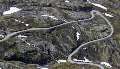Con 106 kilómetros de longitud, la &quot;Ruta Trollstigen&quot; se encuentra entre las 18 &quot;Nasjonale turistveger&quot; de Noruega.