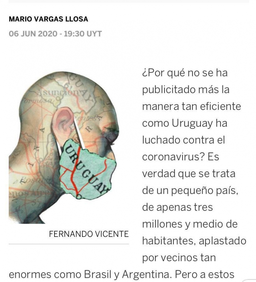 La columna de Vargas Llosa; el video de la BBC; el destaque internacional al gobierno de Uruguay y la enfermiza grieta