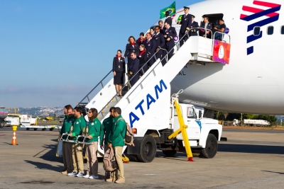 LATAM Airlines transportó la llama olímpica desde Suiza a Brasil