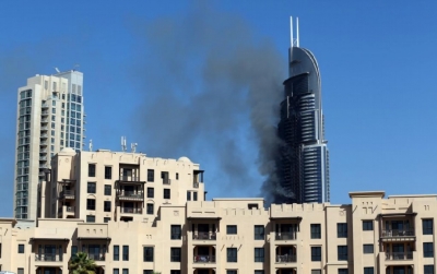 Peque&ntilde;os focos activos en hotel de Dubai incendiado en Nochevieja