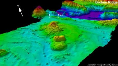 Los paisajes submarinos hallados en la búsqueda del vuelo MH370