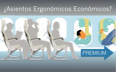 Asientos ergonómicos económicos mejoran el confort en vuelo