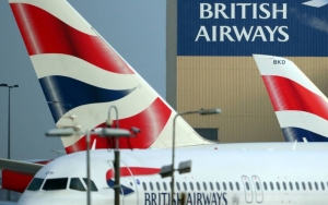 Varios aviones de British Airways, en el aeropuerto de Heathrow, cerca de Londres. 