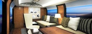 Aspecto que tendr&aacute; el ba&ntilde;o de una suite del futuro tren de lujo japon&eacute;s West Japan Railway Co.